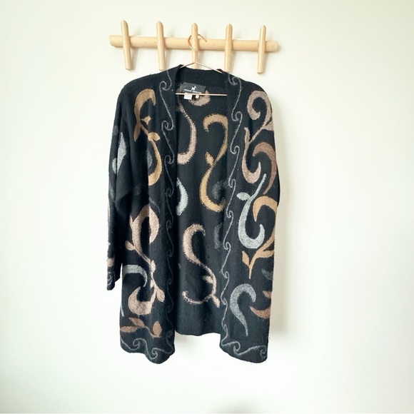 Peruvian Connection Open Front Cardigan